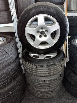 Alu kola 5x112 r16 + letní pneu Barum