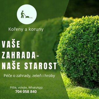 Zahradník/ zahradnické služby