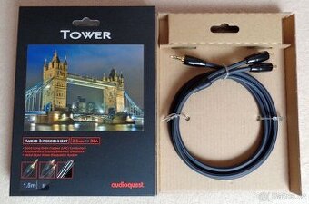 Audioquest Tower 3,5mm Jack - 2x RCA 1,5m