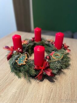 Domácí Adventní věnec - perníček