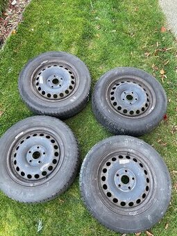 Plechové disky 5x112 se zimními pneu r15