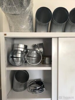 Kolena, redukce, mřížky, potrubí - vzduchotechnické prvky