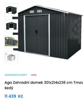 Zahradní domek na nářadí