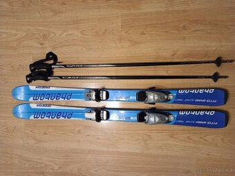 Juniorské lyže Sporten 118cm+ hůlky 115cm