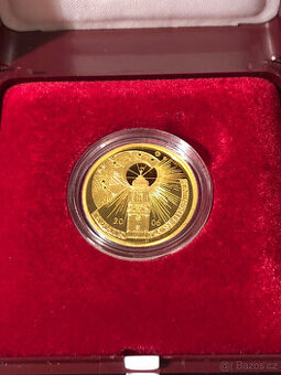 Zlatá mince Klementinum - observatoř proof