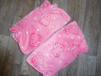 Nádherný župan Hello Kitty vel. 116, UV tričko 134/140