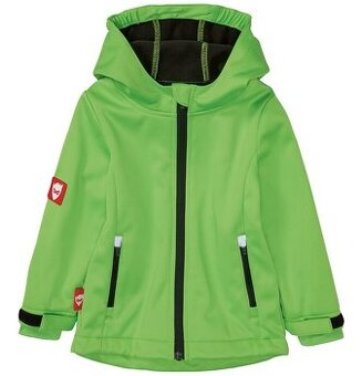 ☘️ SOFTSHELLOVÁ BUNDA zelená limetková vel. 122/128 ☘️