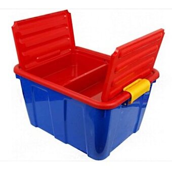 Úložný box HOMEBOX 30 L s děleným víkem s přihrádkami