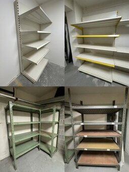 Kovové regály , obchodní regály