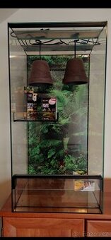 Terárium nové kompletní pro pagekona nebo chameleona s odpoč