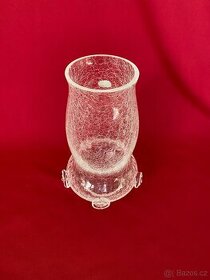 váza stará váza retro sklo zajímavá skleněná váza - 1