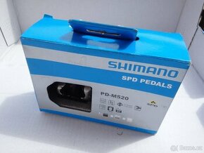 Pedály Shimano PD-M520 včetně kufrů, 1x použité