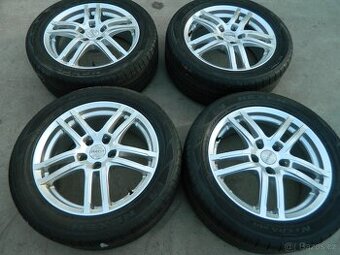 alu kola 5x112+letní pneu r17,