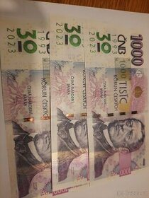 1000 Kč s přítiskem - 1