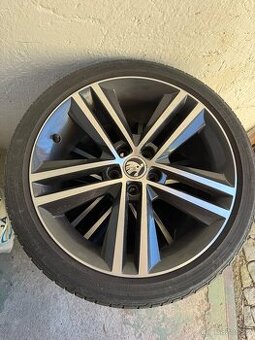 Originální sada Škoda R 17 alu kola Ray hezký stav viz foto - 1