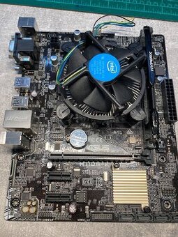 Základní deska Asus H110M-K s procesorem a pamětí