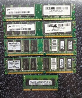 DDR2 Ramky 256MB, 512MB