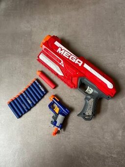 Nerf Elite Magnus MEGA Pistole + malá nerf