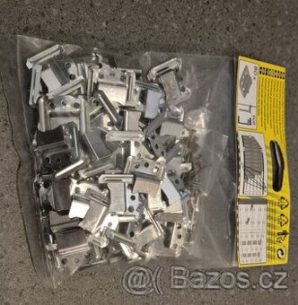 Příchytky na palubky č.5 včetně hřebíčků (1600ks) + sponky