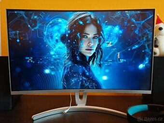 Monitor Acer 27", prohnutý, FHD, 144 Mhz