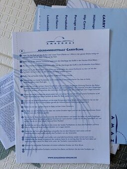 Nosící šátek Amazonas modrý