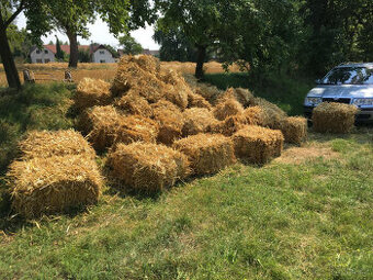 Malé balíky slámy 70x60x40