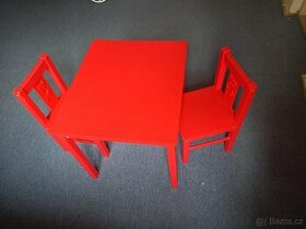 Dětský stůl a židle IKEA - REZERVACE - 1