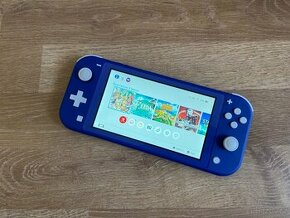 Prodám Nintendo Switch Lite modrý 64GB+ Nintendo obal - 1