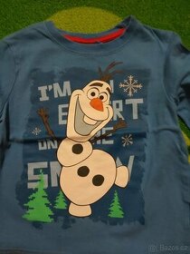 Tričko sněhulák Olaf dlouhý rukáv vel. 92-98