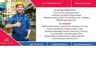 Vedoucí projektu / Stavbyvedoucí