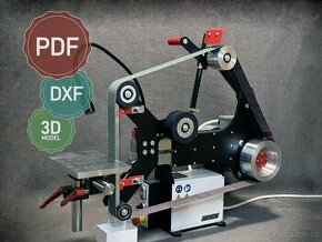 Strojní pásová bruska BG-011 - Digitální konstrukční plány