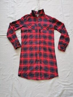 Dlouhá kostkovaná košile Primark – XS