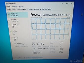 Server 2U HP 380 Gen9, 16C/32T, 128G DDR4, SSD, SAS