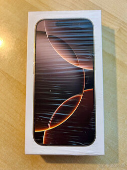 Nerozbalený iPhone 16 Pro, 256 Gb, pouštní Titan, záruka