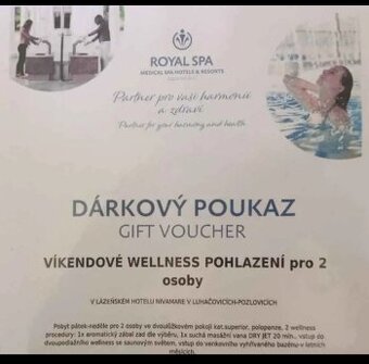 Dárkový poukaz na Welness Luhačovice