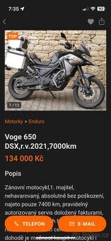 Voge 650 dsx 35kw