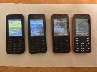 NOKIA 208 plně funkční, v černém a červeném provedení