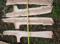 Jabloňová prkna, síla 2,5cm, dřevo jabloň,