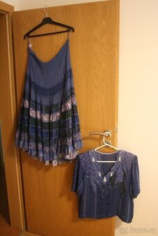 Modré šaty atelieru Donát