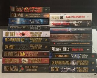 Knižní kolekce 19x DOUGLAS PRESTON & LINCOLN CHILD