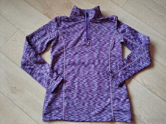 Dívčí thermo triko / mikina vel. 134/140 Crivit PRO fialové
