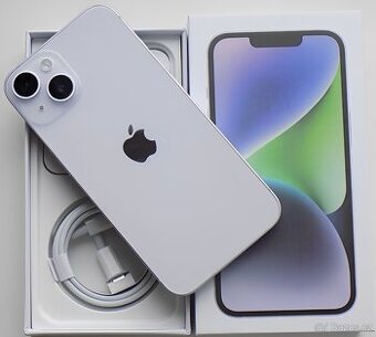 iPhone 14 Purple BATERIE 100% TOP