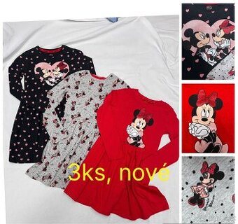 set 3 ks C&A šaty bavlněné Minnie 122/128