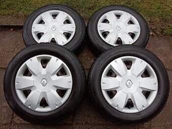 Zimní kola 15ky 4x100 pneu 80% RENAULT DACIA NISSAN -dobírka