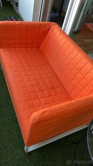 Ikea Knopparp gauc / sedacka / pohovka oranzova, zluta