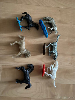 Retro figurky koňů