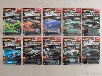 Hot Wheels Fast and Furious kompletní sada