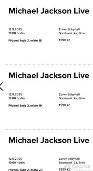 Koncert 12.5. písničky Michaela Jacksona