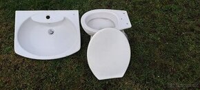 umyvadlo a wc mísa - 1