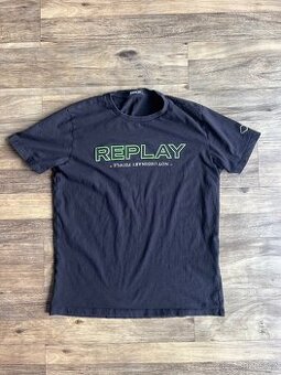 Černé triko Replay